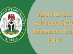 Adamawa State Government Scholarship Application Form 2024/2025 Adamawa State Government Scholarship Application Form